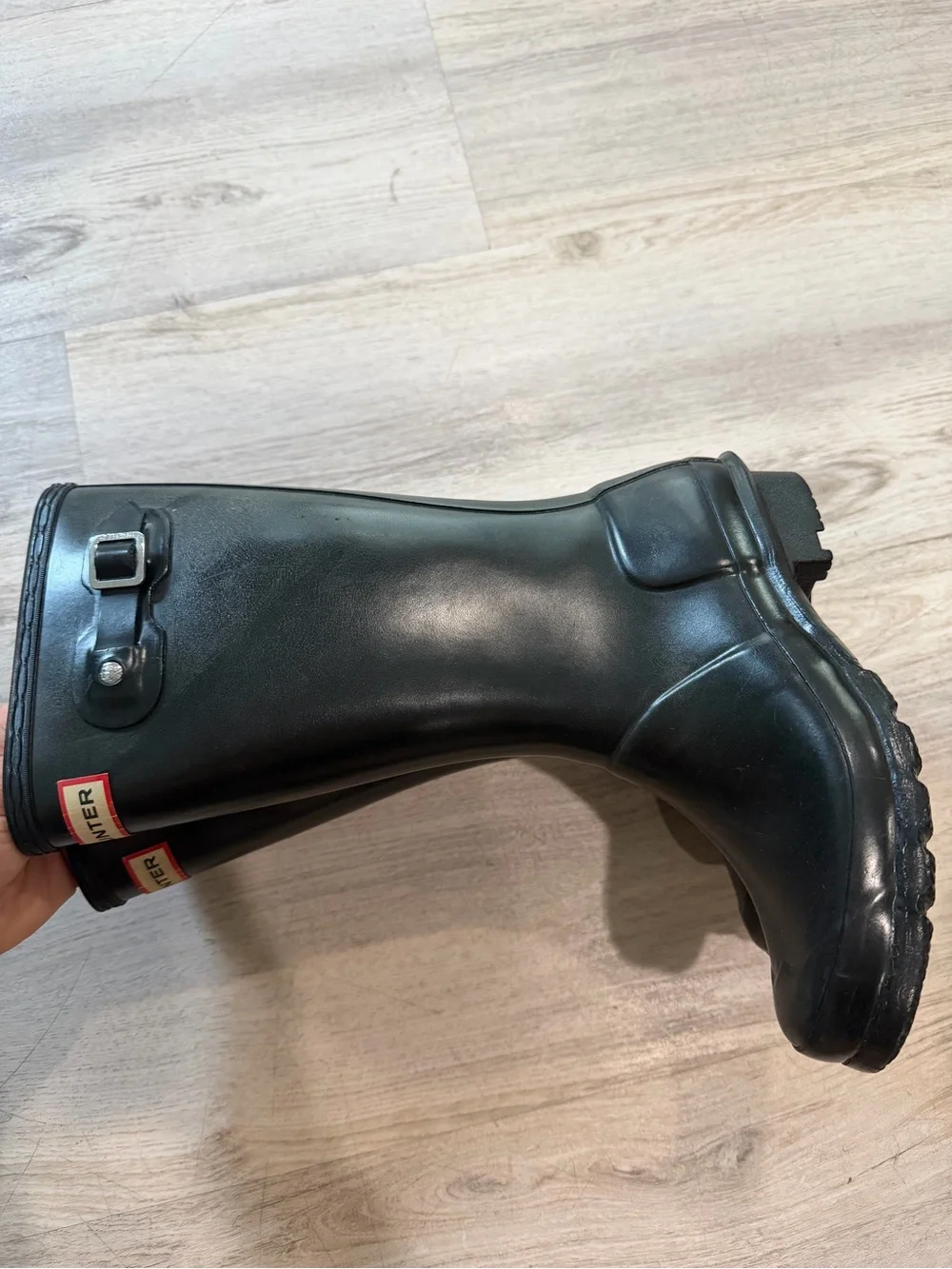 Hunter rain boots for big kids